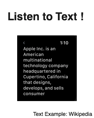 listen to text rather than make it bigger.
