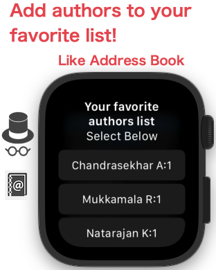 Add authors to your favorite list! Like Address Book