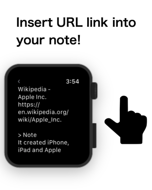 Insert URL link into your note!