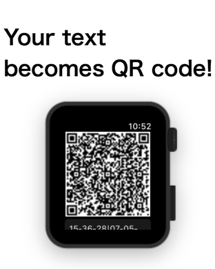 Your text becomes QR code!