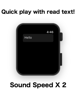 Quick play with read text! Sound Speed X2