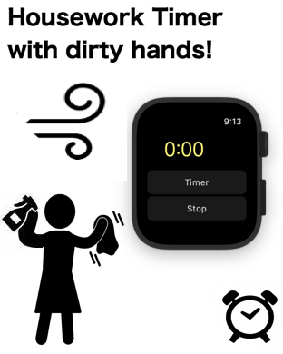 Housework Timer with dirty hands!