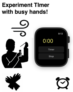 Experiment timer with busy hands!