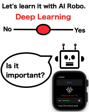 Let's learn it with AI Robo. Deep Learning Yes No Is it important?