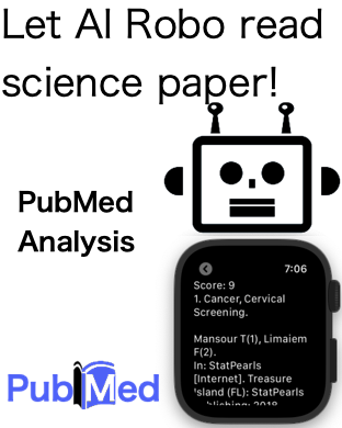 Let AI Robo read science paper! Pubmed Analysis